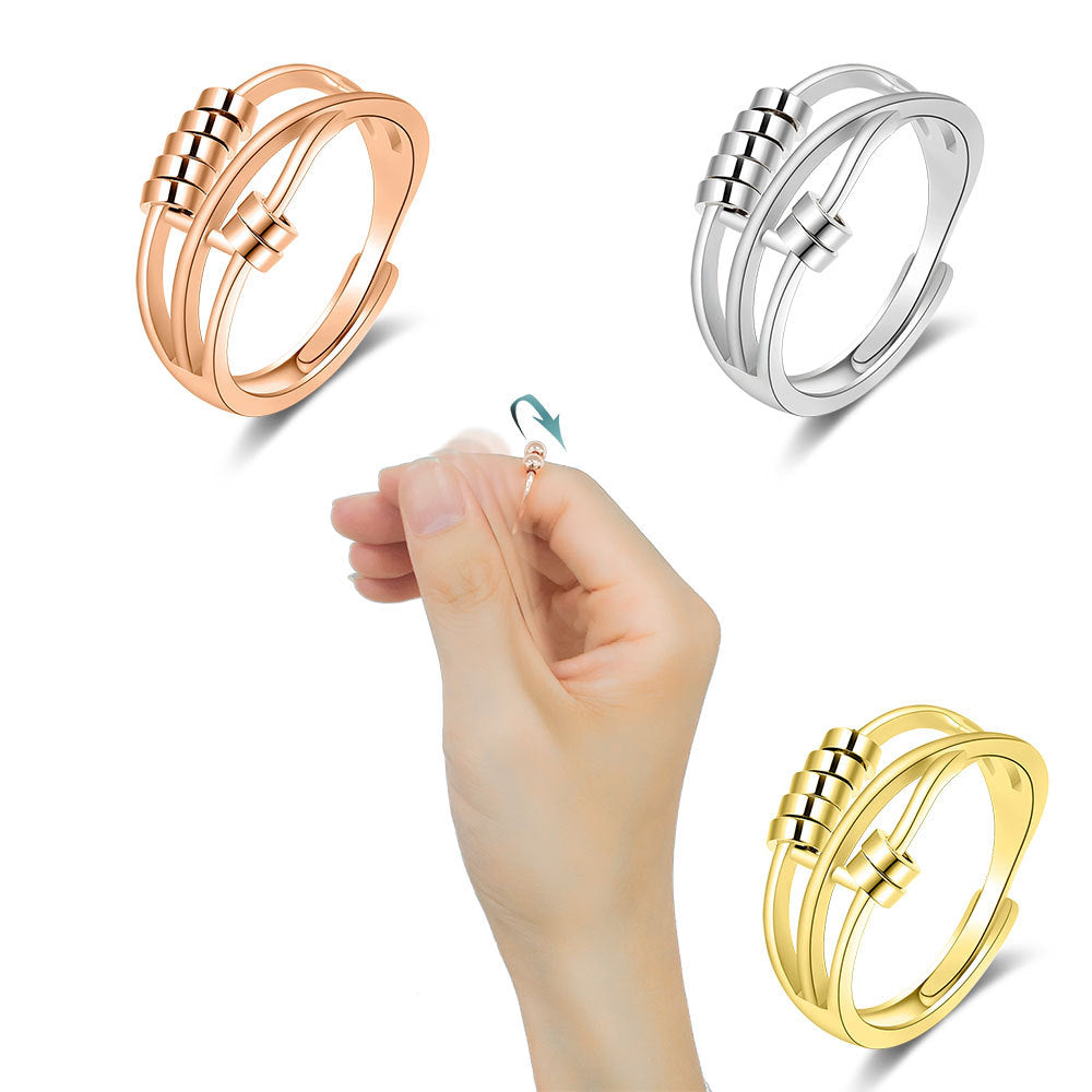 Spinning Creative Ring Three Rings Smart