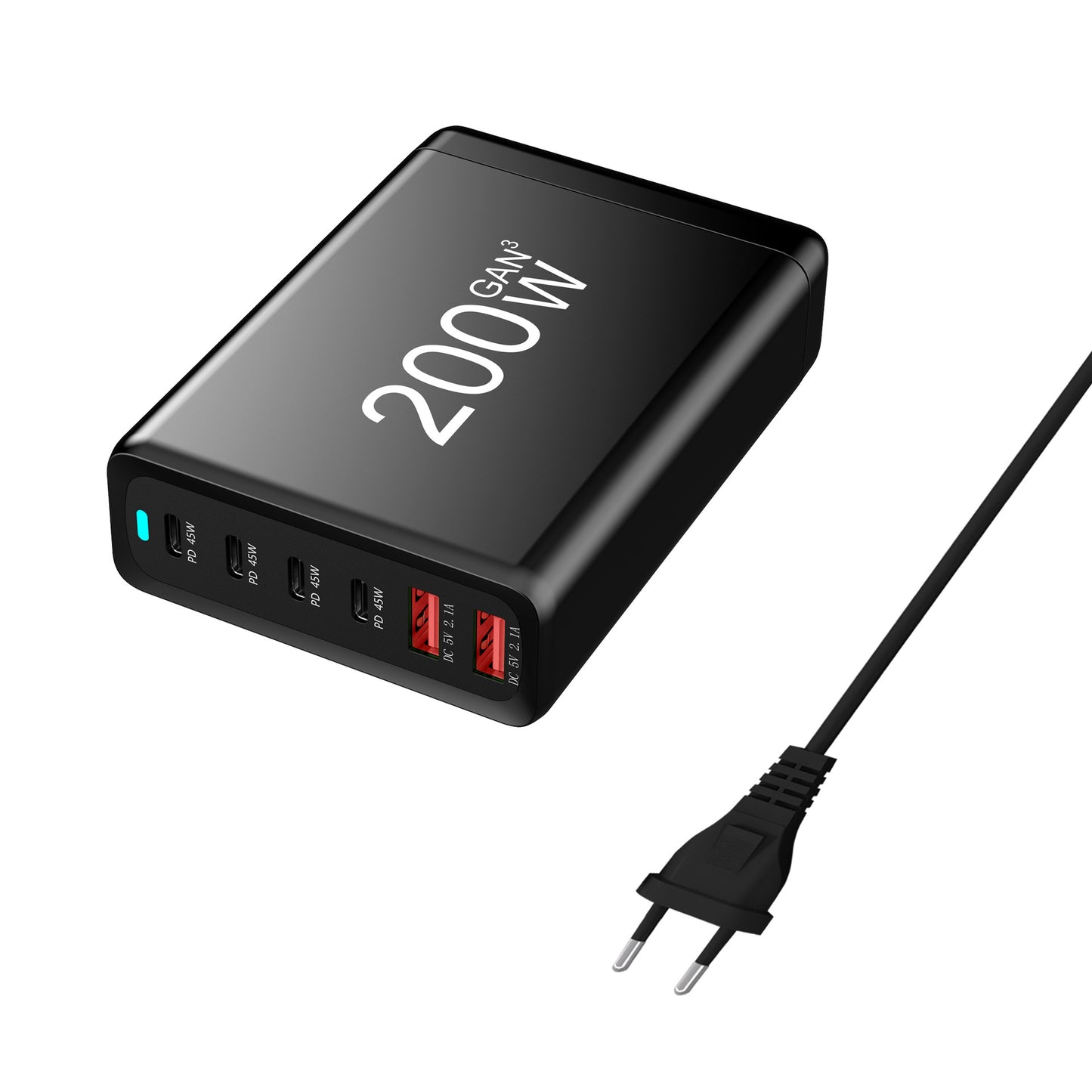 200W High Power Gallium Nitride GaN Charger