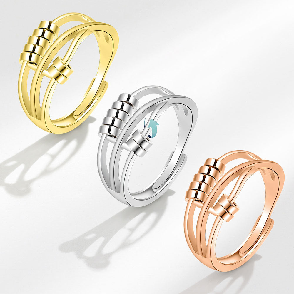 Spinning Creative Ring Three Rings Smart