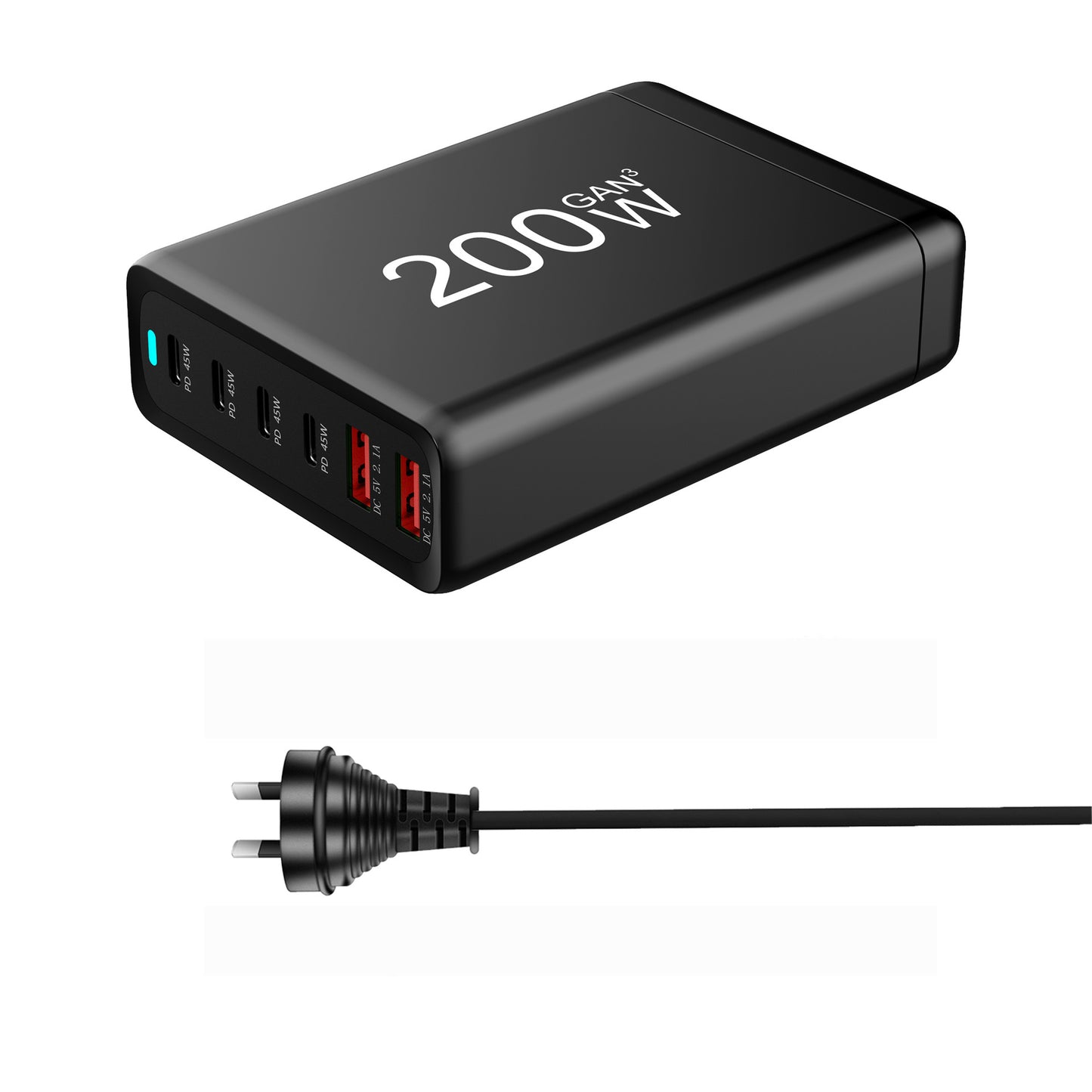 200W High Power Gallium Nitride GaN Charger